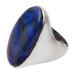 Domed Royalty,'Men's Lapis Lazuli Ring Crafted in India'