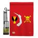 Breeze Decor Christopher Moody Pirate Impressions 2-Sided Polyester 18.5 x 13 in. Flag Set in Red | 18.5 H x 13 W in | Wayfair