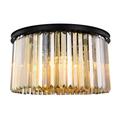 Elegant Lighting Urban Classic Sydney 26 Inch 8 Light Flush Mount - 1238F26MB-GT/RC