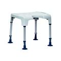 Aqua Tec Shower Stool - Invacare Aquatec PICO Shower Stool - Flat Seat Bath Stool with Hygiene Recess - Shower Seat for Elderly or Disabled