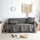 Lanqinglv Black Sofa Slipcover 200x360cm Cotton Linen Couch Sofa Covers Pet Protectors 4 Seater Sofa Cover Non Slip Thicken sofa slipcovers
