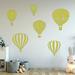 Harriet Bee Westphalia Hot Air Balloon Wall Decal Set of 6 Plastic | 12 H x 10 W x 0.01 D in | Wayfair 80E5F641986B4AF4A12C04EB52842926