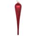 Vickerman 611890 - 15.75" Red Glitter Drop Christmas Tree Ornament (2 pack) (MT195103D)