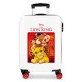 Disney The Lion King Red Cabin Suitcase 37 x 55 x 20 cm Rigid ABS Combination Lock 34 Litre 2.6 kg 4 Double Wheels Hand Luggage