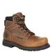 Georgia Boot RevAMP 6" Steel Toe Met Guard WP - Mens 9 Brown Boot Medium