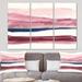 East Urban Home Shabby Elegance 'Patch of Dirty Pink II' Painting Multi-Piece Image on Canvas Metal in Blue/Pink | 32 H x 48 W x 1 D in | Wayfair