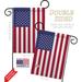 Breeze Decor American 2-Sided Polyester 1'7" x 1'1" Flag Set in Red | 18.5 H x 13 W in | Wayfair BD-CY-GS-108184-IP-BO-D-US13-BD