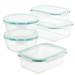 LocknLock Purely Better™ Glass Assorted 5 Container Food Storage Set Glass | 7 H x 15 W x 15 D in | Wayfair LLG455S5A