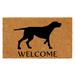 Winston Porter Holenice Pointer German Shorthaired Non-Slip Outdoor Door Mat Plastic | 0.6" L x 29" W x 17" D | Wayfair