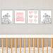 Outside In Art Studio Ombre, Hearts & Flowers Nursery Paper Print | 10 H x 8 W x 0.06 D in | Wayfair