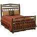 Millwood Pines Dufault Wagon Wheel Standard Bed Wood in Brown | 60 H x 43 W x 85 D in | Wayfair 8DE74ACF1B904845B59A1D7BE4CF74D0