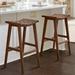 Augusto Backless Bar & Counter Stool - Bar Height (30-1/2" Seat), Brown/Brown/Bar Height - Grandin Road