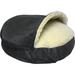 Snoozer Pet Products Cozy Cave Luxury Hooded Pet Bed Polyester in Gray/Black | 8 H x 45 W x 45 D in | Wayfair 87472