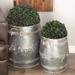 Gracie Oaks Coursey 3 - Piece Iron Pot Planter Set Metal in Gray | 16 H x 12 W x 12 D in | Wayfair 84258