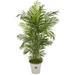 Bay Isle Home™ 6ft. Areca Palm Artificial Tree in Planter UV Resistant (Indoor/Outdoor) Silk/Resin/Plastic | 72 H x 37 W x 25 D in | Wayfair