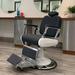 Symple Stuff Beauty Spa Facial Salon Tattoo Adjustable Recliner Faux Leather/Water Resistant in Gray | 51 H x 32.3 W x 62 D in | Wayfair