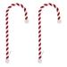 Haute Decor Candy Cane Stocking Holder Polyester in Red/White | 9 H x 0.5 W in | Wayfair CC0202R