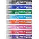 Pilot Frixion 0.7mm Tip Rollerball Erasable Pen Refills BLS-FR7 (One Pack Of Each Colour - 10 Refill Packs - Black, Blue, Red, Green, Light Green (Lime), Orange, Light Blue, Pink, Violet & Brown
