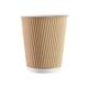 We Can Source It Ltd – 8oz Disposable Kraft Ripple Paper Cups – Insulated Brown Paper Cups with 3 Ply Construction – 100% Compostable Recyclable – For Tea, Coffee, Hot Drinks – 1000Pc