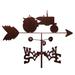 SWEN Products Tractor Allis Chalmers Orange Weathervane Metal/Steel in Brown/Gray | 30 H x 21 W x 15.5 D in | Wayfair 1146-Flat