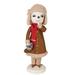 Clark Snowman Art Doll on Stand Gathered Traditions by Joe Spencer | 16.5 H x 5 W x 5 D in | Wayfair FGS73240