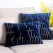 Mercer41 Veilleux Embroidered Velvet Throw Pillow Cover Velvet in Blue | 20 H x 20 W x 1 D in | Wayfair ED186B92E06E4AE3806930888A313F0D