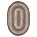 Brown 27 x 0.25 in Area Rug - Homespice Decor Oval Abstract Hand Braided Indoor/Outdoor Rug Polypropylene | 27 W x 0.25 D in | Wayfair 300621