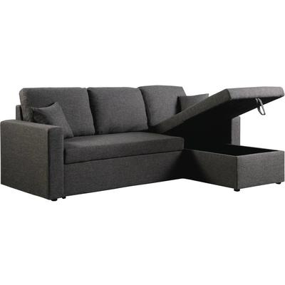Habitat Et Jardin - Ecksofa reversibel mit Schlaffunktion und Stauraum 'Alain' - 3-Sitzer - Grau Image