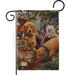 Breeze Decor Helpful Garden Paws Pets Impressions 2-Sided Burlap 1'6.5" x 1'1" Garden Flag in Brown | 18.5 H x 13 W in | Wayfair