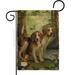 Breeze Decor Beagles & Duck Pets Impressions 2-Sided Burlap 1'6.5" x 1'1" Garden Flag in Brown | 18.5 H x 13 W in | Wayfair