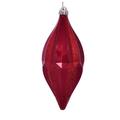 Vickerman 620113 - 10" Red Candy Glitter Shuttle Christmas Tree Ornament (2 pack) (MC191103D)