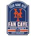 WinCraft New York Mets Personalized 11'' x 17'' Fan Cave Wood Sign