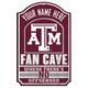 WinCraft Texas A&M Aggies Personalized 11'' x 17'' Fan Cave Wood Sign