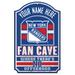 WinCraft New York Rangers Personalized 11'' x 17'' Fan Cave Wood Sign