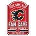 WinCraft Calgary Flames Personalized 11'' x 17'' Fan Cave Wood Sign