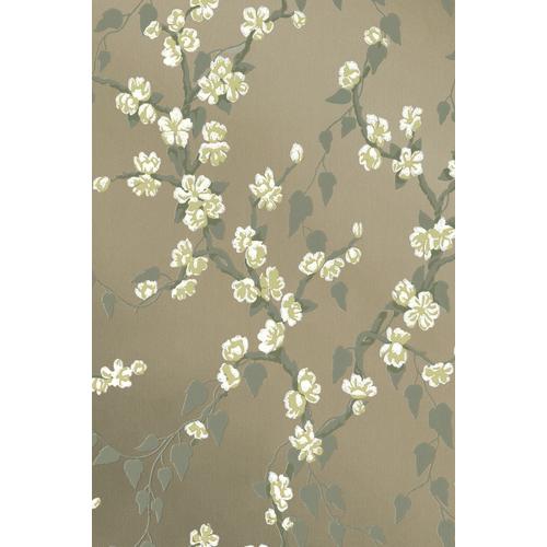 Little Greene 'Sakura - Metal Lustre' - Neutral Wallpaper