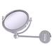 17 Stories Wall Mounted Make-Up 5X Magnification Mirror w/ Dotted Detail Metal in Gray | 10 H x 14 W x 8 D in | Wayfair WM-5D/5X-SCH