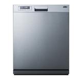 Summit Appliance 24" 49 Built-In Full Console Dishwasher in Gray | 32.25 H x 23.5 W x 22.5 D in | Wayfair DW2435SSADA