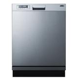 Summit Appliance 24" 49 dBA Built-In Full Console Dishwasher in Gray | 34.5 H x 23.5 W x 22.38 D in | Wayfair DW2435SS