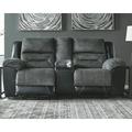 Red Barrel Studio® Piner 82" Pillow Top Arm Reclining Loveseat Polyester in Black | 42 H x 82 W x 41 D in | Wayfair