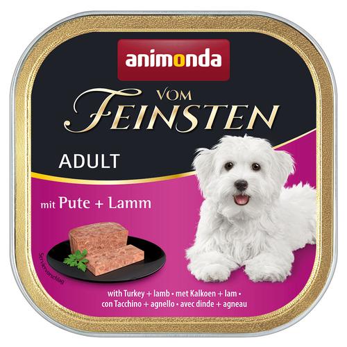 24 x 150 g Sparpaket animonda vom Feinsten Adult getreidefrei: Pute & Lamm Hundenassfutter