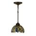 Astoria Grand Diane 1 - Light Single Dome Pendant, Glass in Brown | 17.5 H x 8 W x 8 D in | Wayfair E000FE13492940389307A7A3A78E5DC3