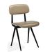 sohoConcept Perla Side Chair in Wheat Upholstered/Metal in Black | 31 H x 18 W x 19 D in | Wayfair PED-01-SS