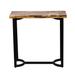 Foundry Select Prout Industrial 35.8" Solid Wood Console Table Wood in Brown/Gray | 35.4 H x 35.8 W x 14.2 D in | Wayfair