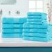 Ebern Designs Hannu Eco-Friendly Sustainable Cotton 12 Piece Assorted Bathroom Towel Set 100% Cotton in Green | 54 W in | Wayfair