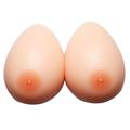 Monbedos 1 Pair of Waterdrop Silicone Breast Fake Breast Milk Fake Boobs Artificial Boobs for Crossdresser Transgender Mastectomy Cosplay