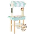 Le Toy Van - Educational Wooden Toy Role Play Ice Cream Trolley | Boys & Girls Pretend Play Toy Food Playset - For Ages 3+