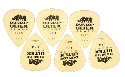 Dunlop Ultex Sharp Players Plektrum Set 1.14