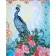 Diamond Dotz DD15-009 Exotischer Pfau, ca. 62 x 82 cm groß, Diamond Painting, Malen mit Diamanten, funkelndes Bild zum Selbstgestalten, für Kinder und Erwachsene