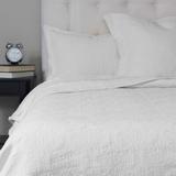 Amity Home Gwen Matelasse Quilt Set Cotton Percale in White | King Quilt + 2 Shams | Wayfair CC817WK